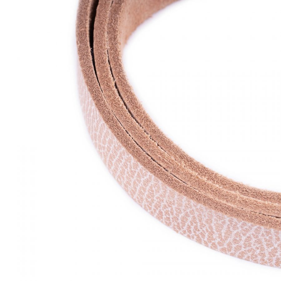 beige full grain leather replacement belt strap 8