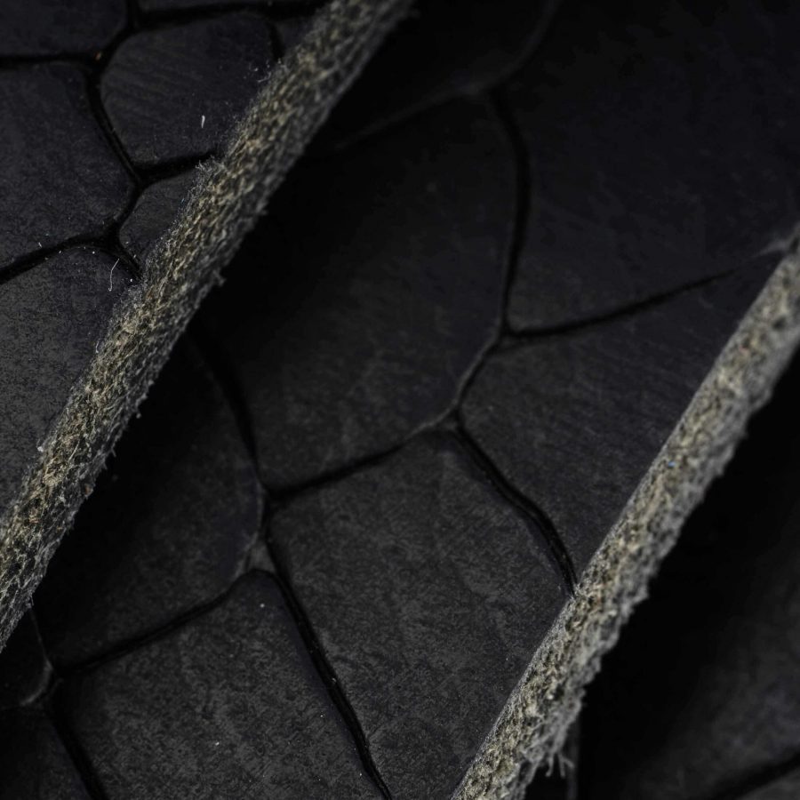 black snakeskin embossed belt with gold buckle 2 5 cm 7
