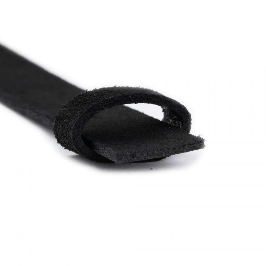 black suede belt strap replacement without buckle 3