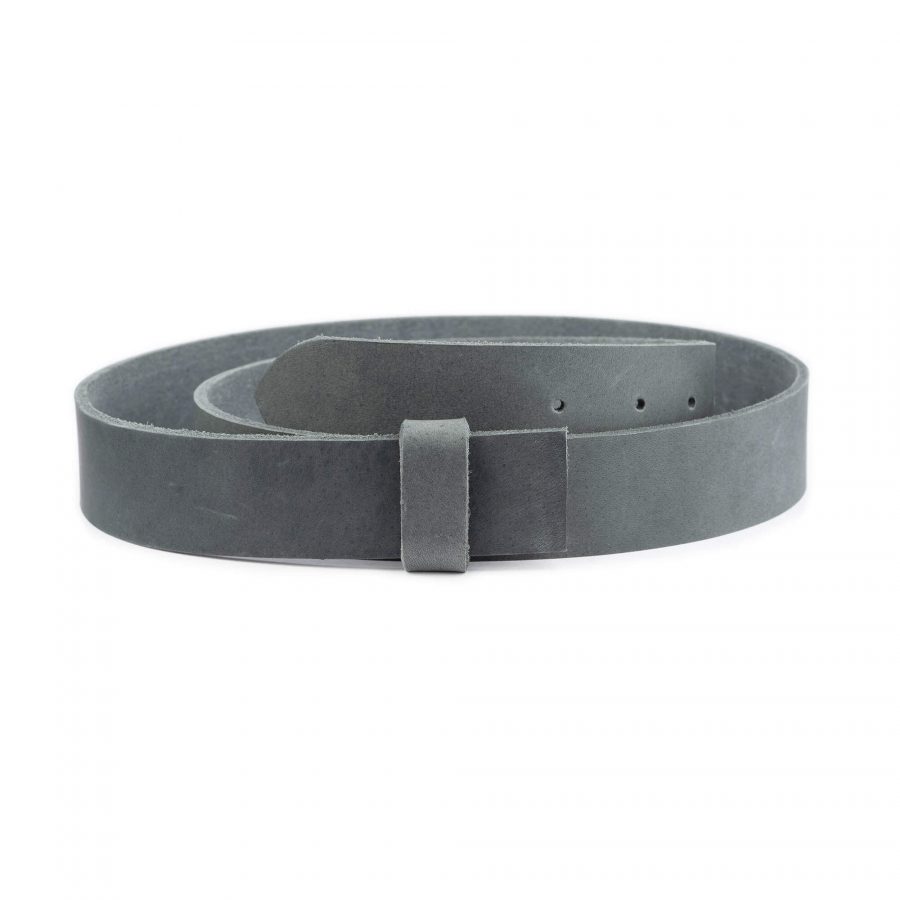 gray suede leather belt strap replacement soft leather 1 4 0cm GRASOF40LDR
