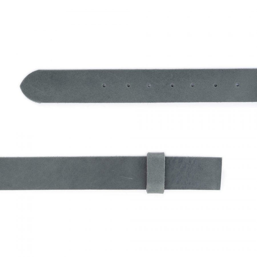 gray suede leather belt strap replacement soft leather 2