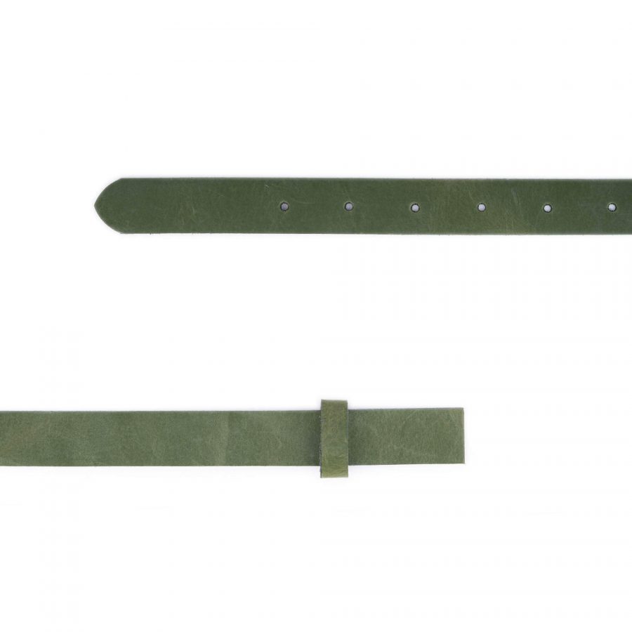 green leather belt strap replacement for 1 inch buckles 2