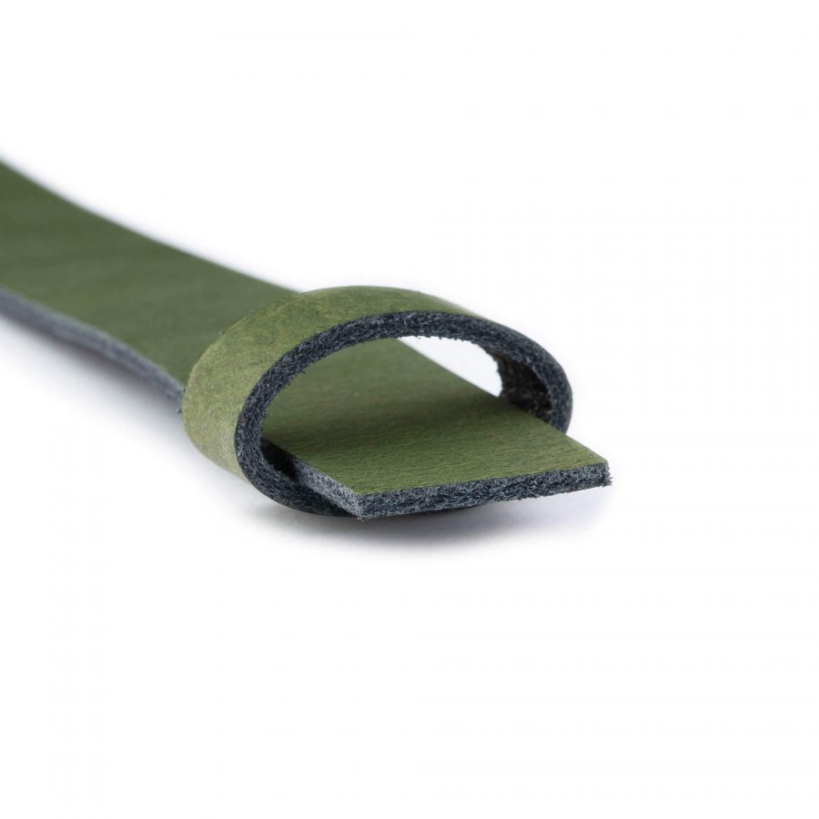 green leather belt strap replacement for 1 inch buckles 3