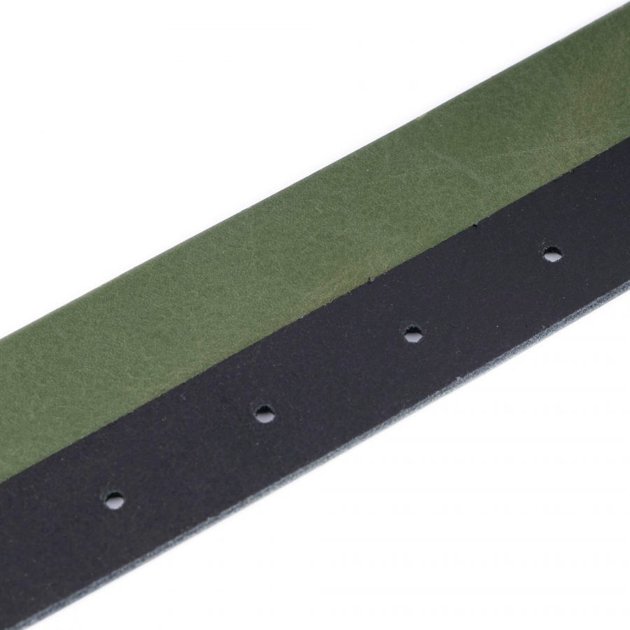 green leather belt strap replacement for 1 inch buckles 4