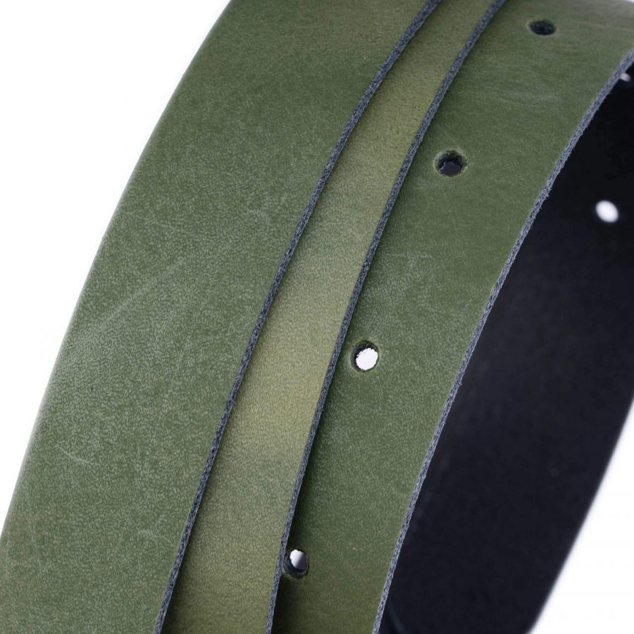 green leather belt strap replacement for 1 inch buckles 5