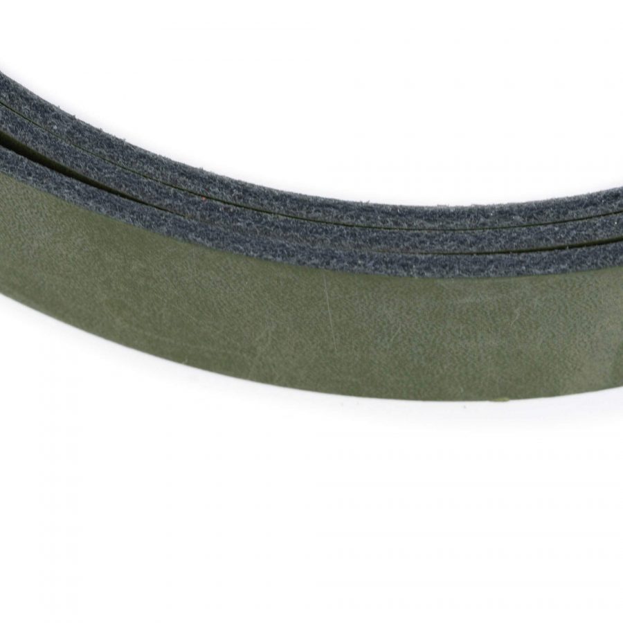 green leather belt strap replacement for 1 inch buckles 6