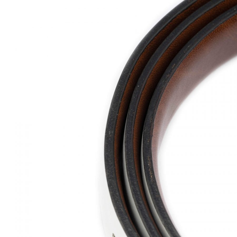 mens cognac belt 1 inch genuine leather 8