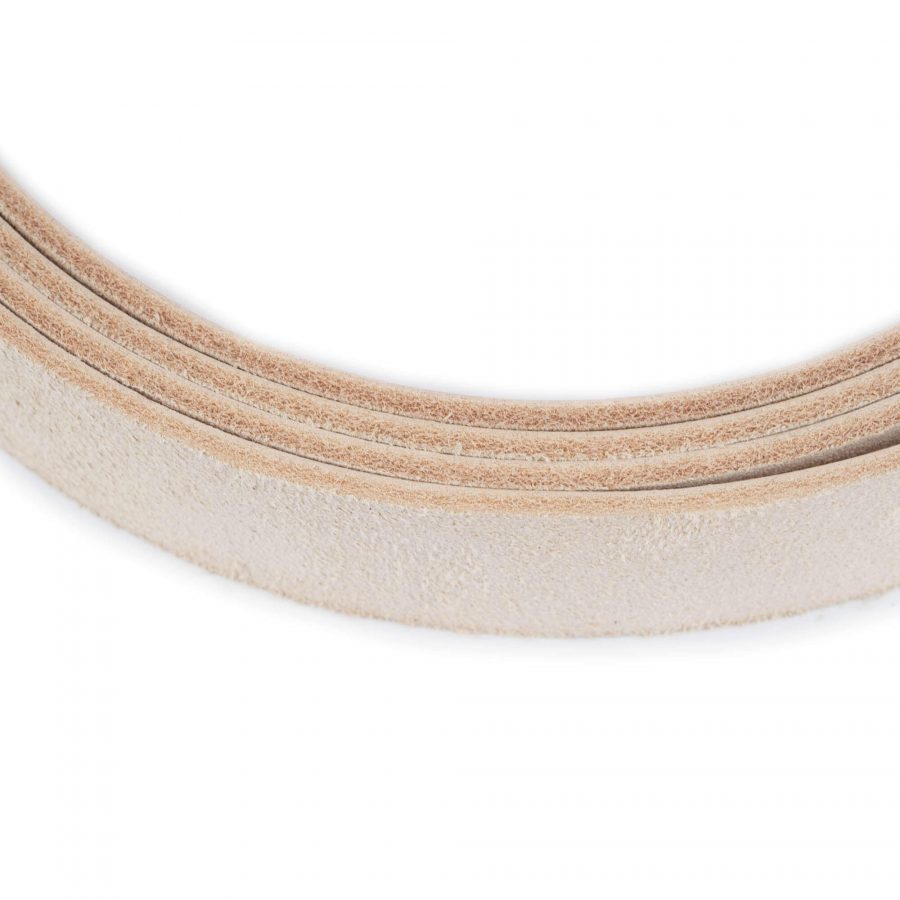 natural color suede leather belt with silver buckle 6