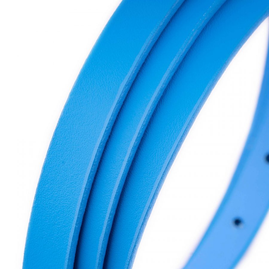 azure blue leather belt strap replacement 1 5 cm 4