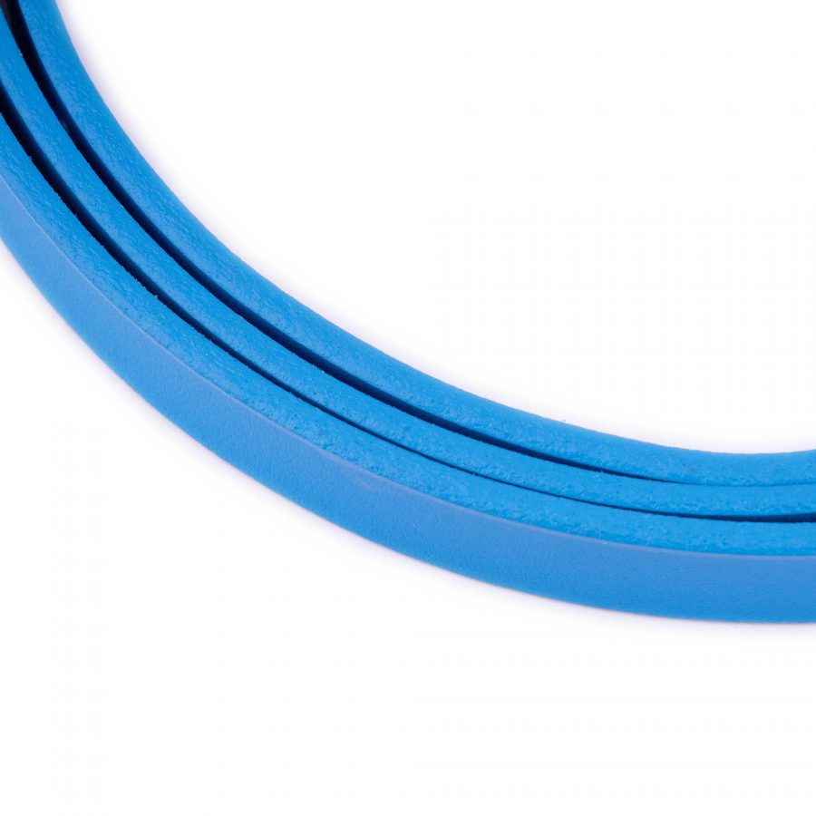 azure blue leather belt strap replacement 1 5 cm 5