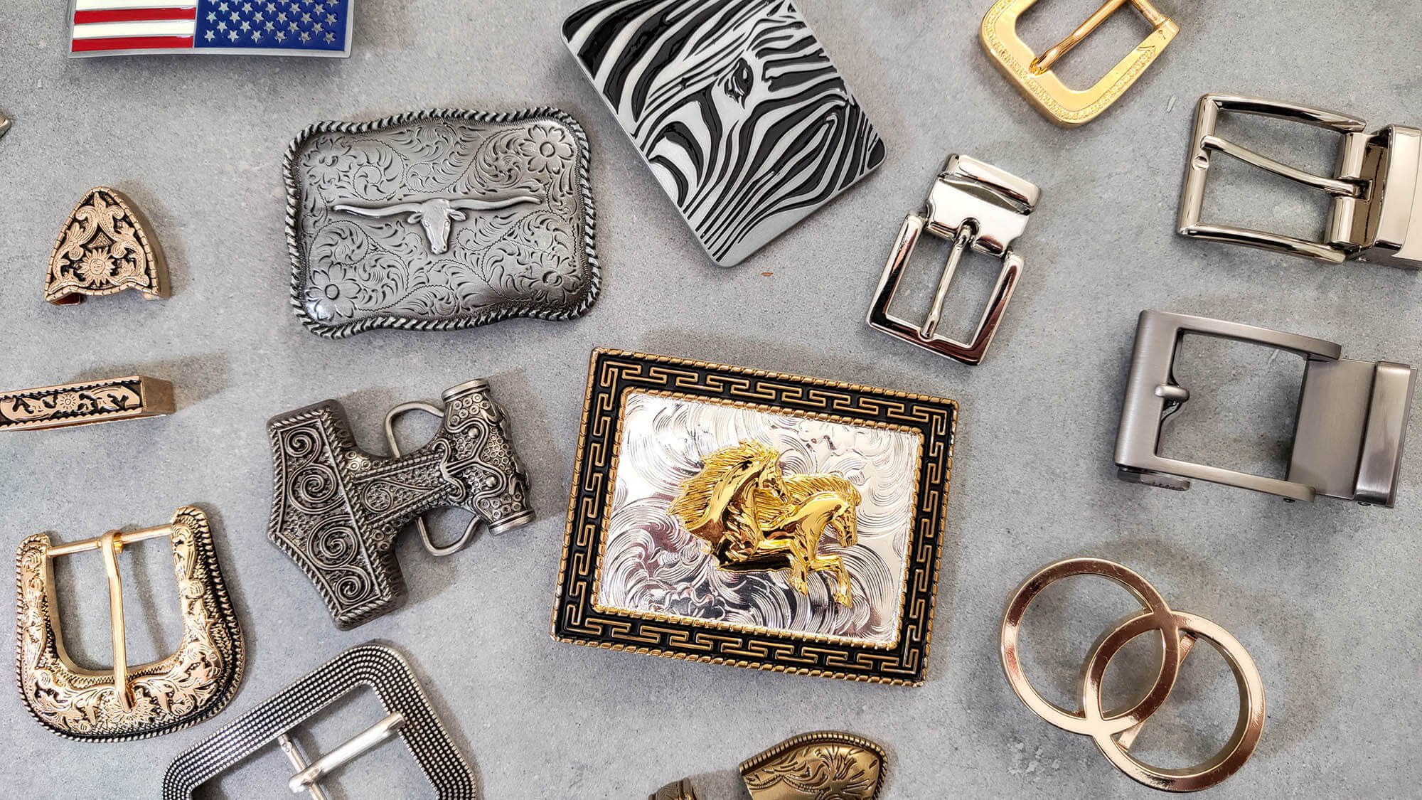 thumbnail image 2 of Modern Men's Belt Buckle - Solid Metal, Multicolor Options (Unbranded) 2 of 3