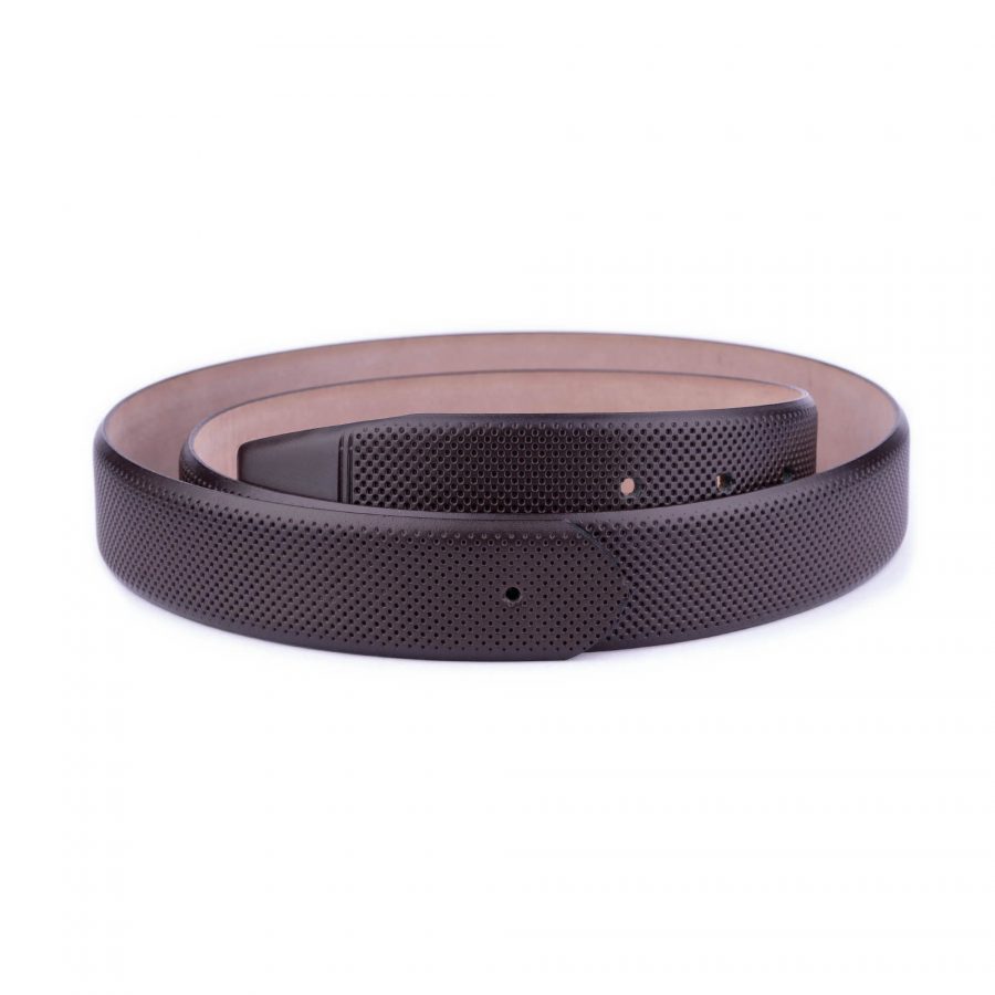 belt strap replacement dark brown perforated 1 PEFBRO35HOLMDS 75USD