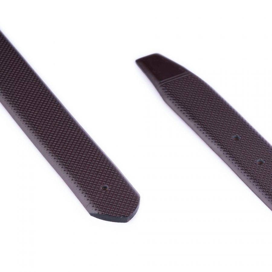 belt strap replacement dark brown perforated 3