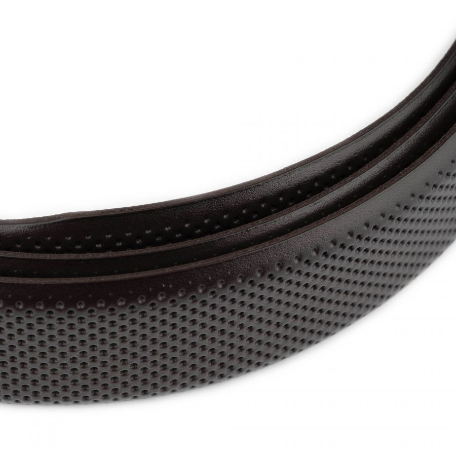 belt strap replacement dark brown perforated 4