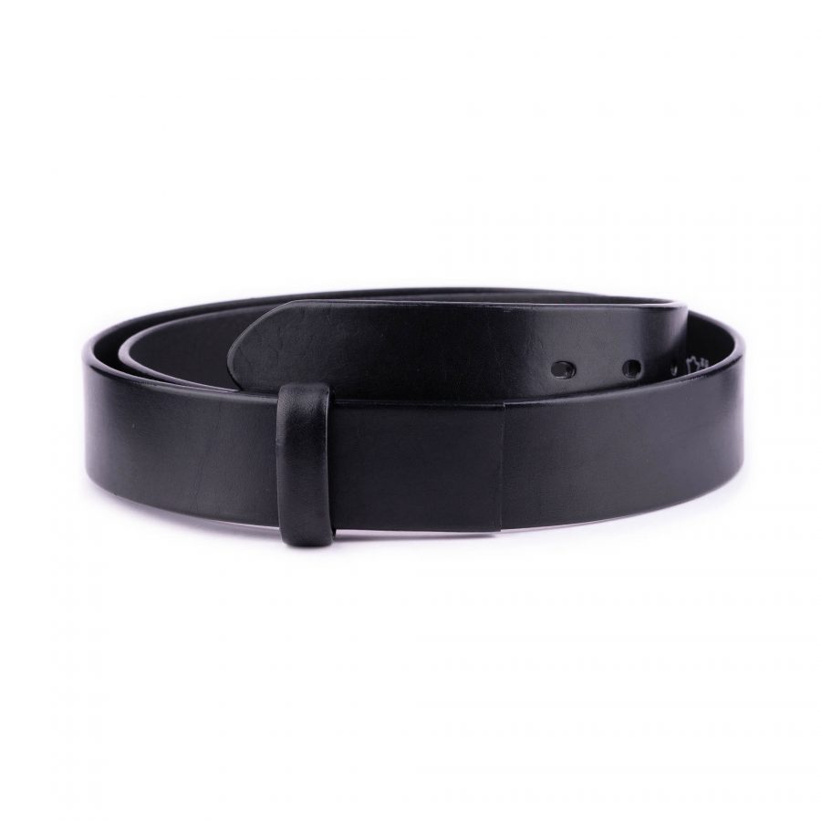 black full grain leather belt strap for clamp buckles 1 28 40 BLACUT4011STRAML usd29