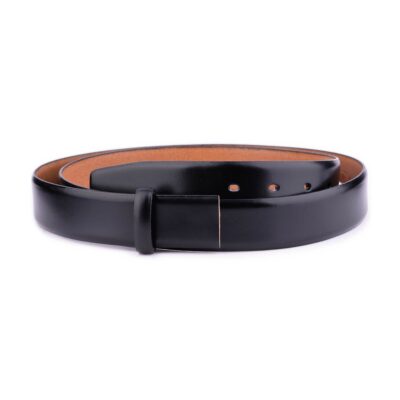 black leather replacement belt strap for mens buckles 3 5 cm 1 28 40 BLASCUT501CLAAML USD29