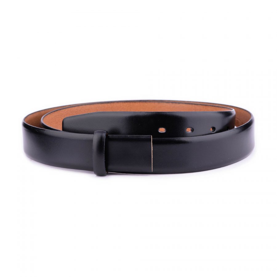 black leather replacement belt strap for mens buckles 3 5 cm 1 28 40 BLASCUT501CLAAML USD29