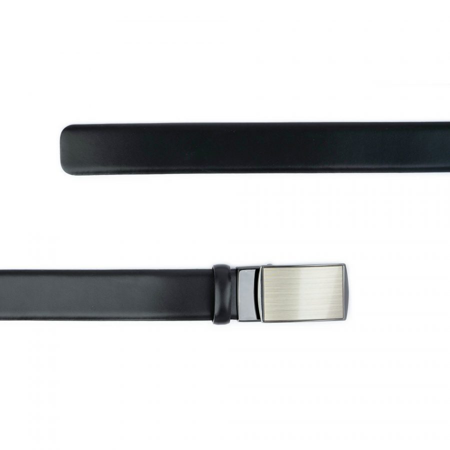 black mens belt without holes automatic buckle 2