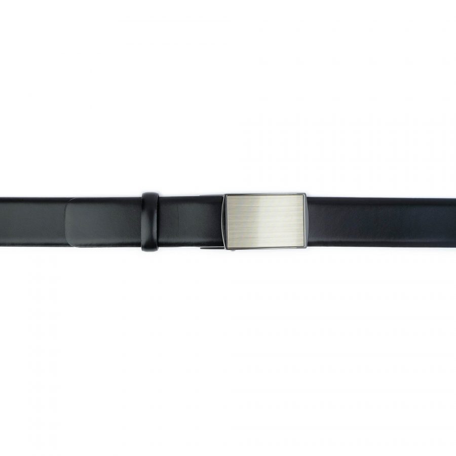 black mens belt without holes automatic buckle 3