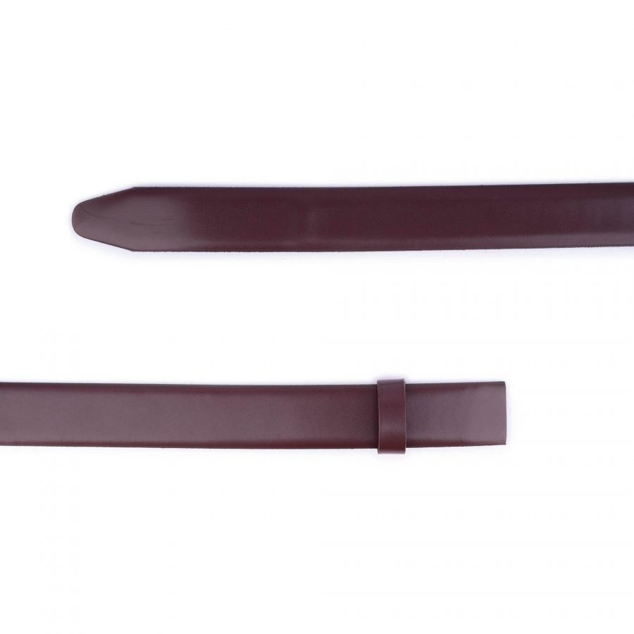 brown automatic leather strap for ratchet buckles 2