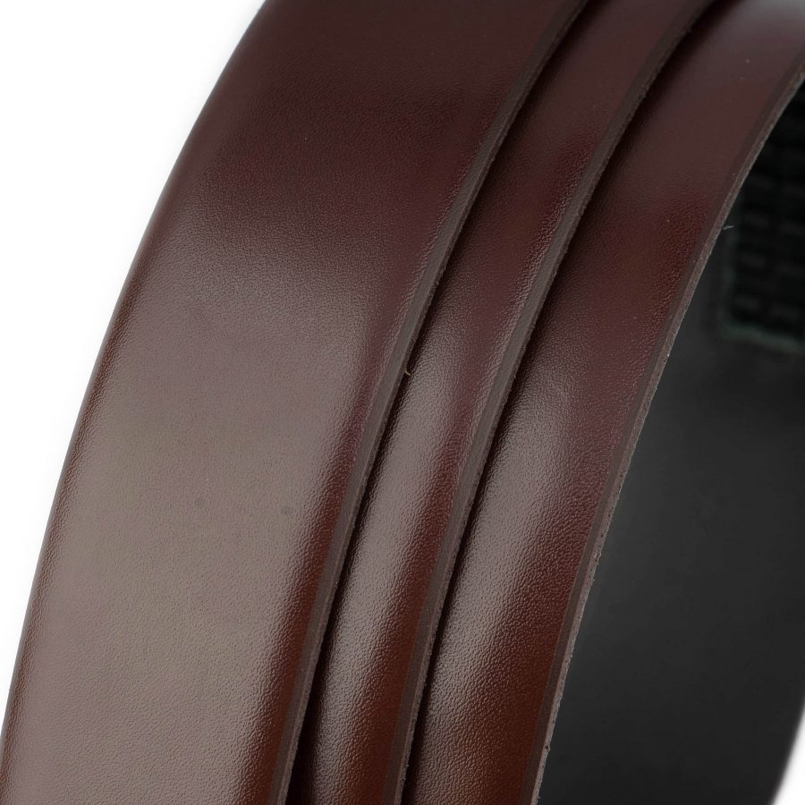 brown automatic leather strap for ratchet buckles 5