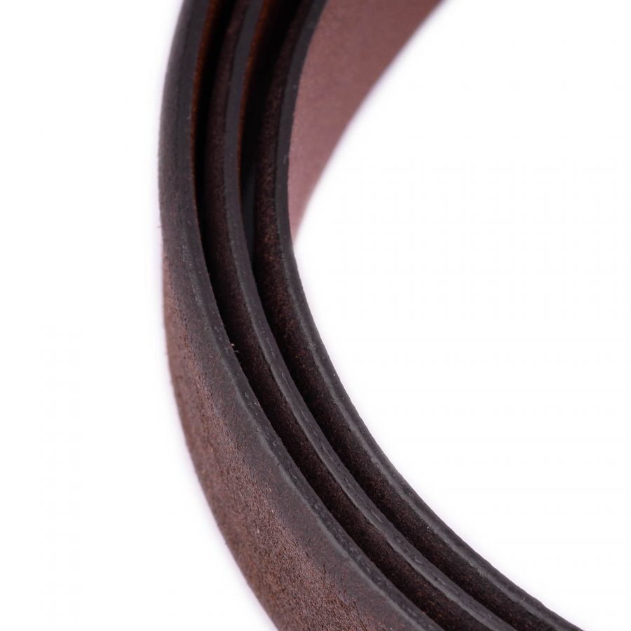 brown crazy horse leather belt strap for buckles 3 5 cm 5