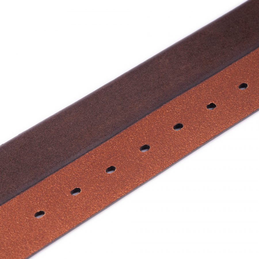 brown crazy horse leather belt strap for buckles 3 5 cm 7