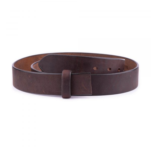 brown full grain leather belt strap for clasp buckles 1 28 40 BROCUT4013STRAML USD29