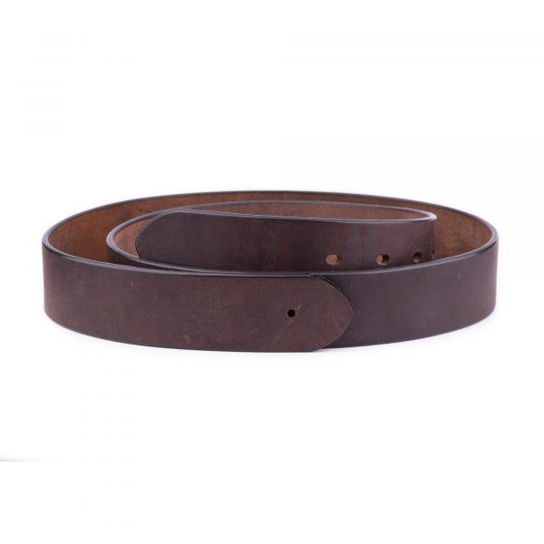 brown full grain leather belt strap for designer buckles 1 28 40 BROHOL4013STRAML USD29