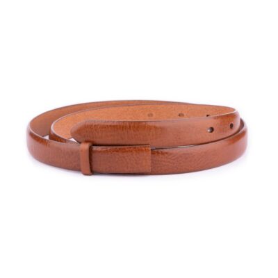 cognac leather belt strap for buckles womens 2 0 cm 1 28 40 COGCUT2012GOLAML USD25