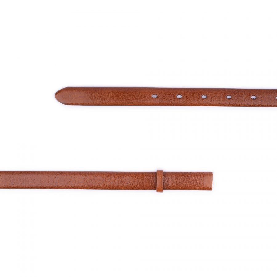cognac leather belt strap for buckles womens 2 0 cm 2