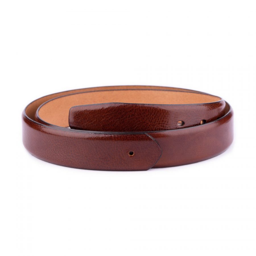 cognac leather belt strap for designer buckles 3 5 cm 1 28 40 COGHOL3590CLFAML USD29