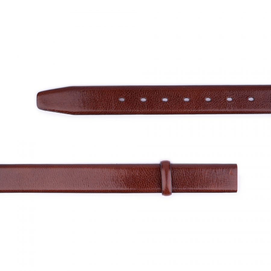 cognac leather belt strap for men 3 5 cm 2