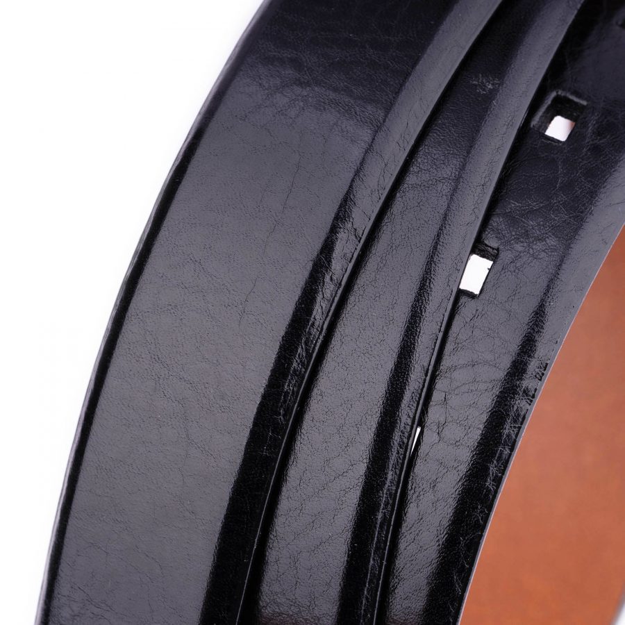 high quality black belt strap without buckle 1 1 8 inch 5