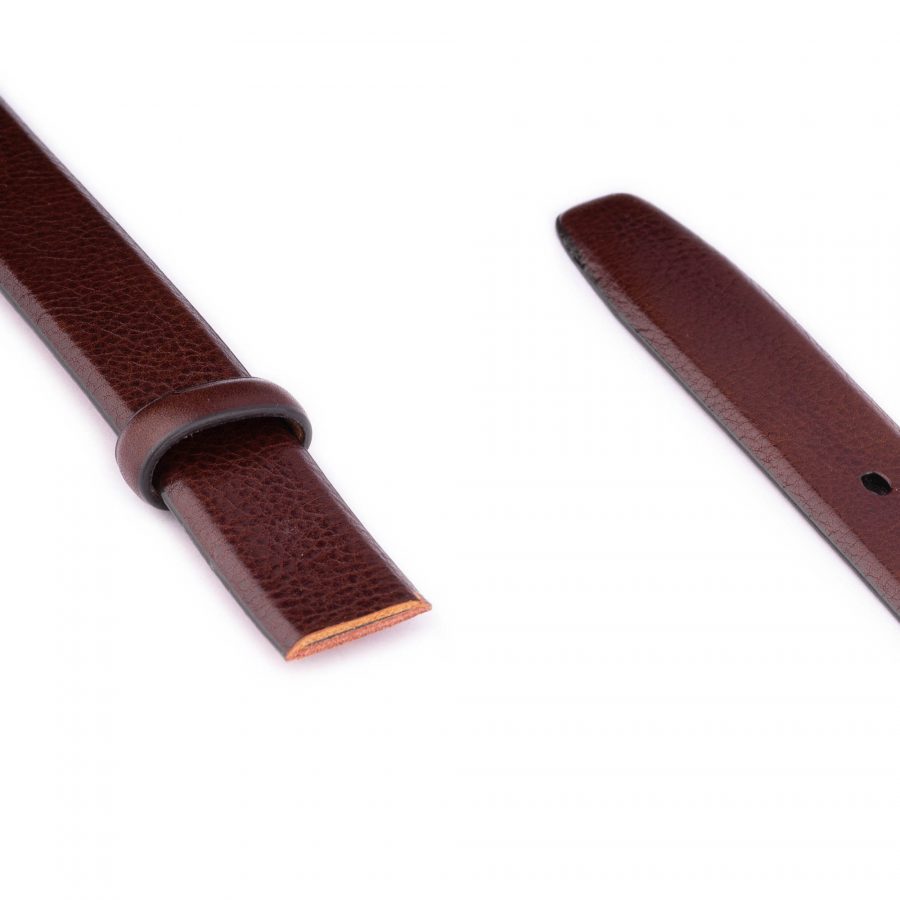 high quality cognac leather belt strap for buckles 3 0 cm 3