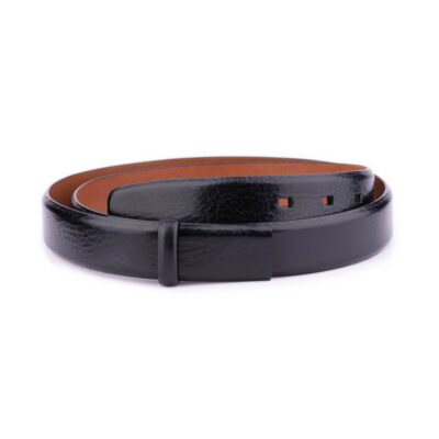 high quality leather black belt strap for clasp buckles 3 0 cm 1 28 40 BLACUT3055ITAAML 25