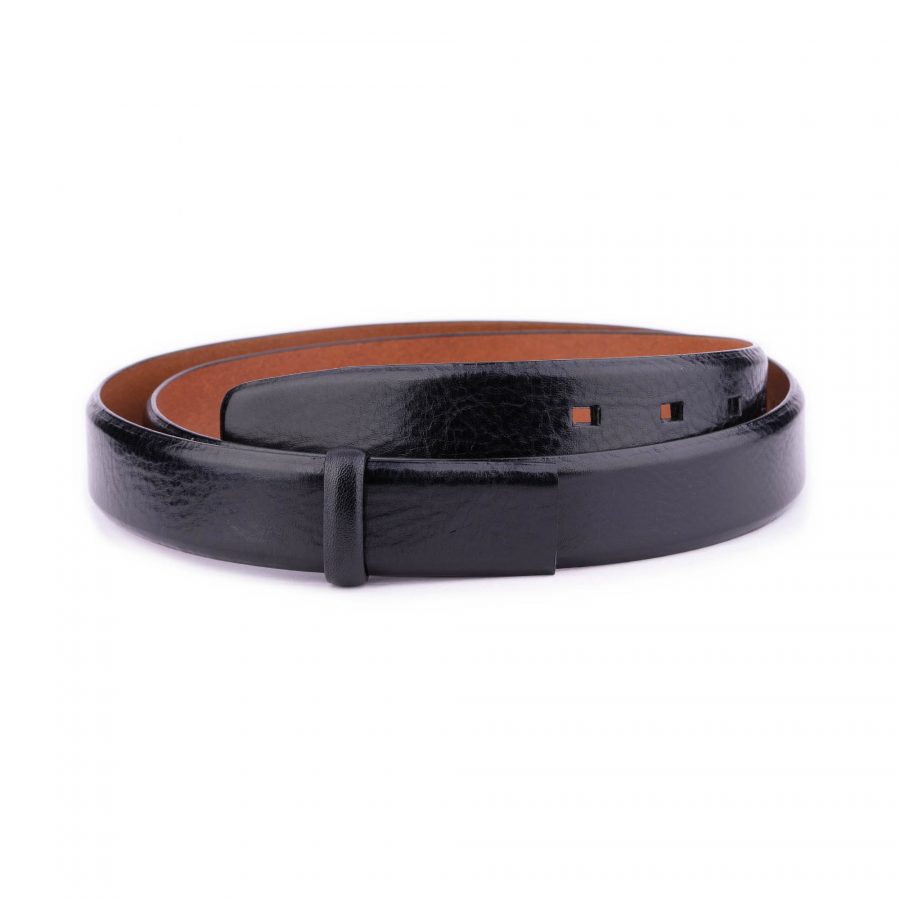 high quality leather black belt strap for clasp buckles 3 0 cm 1 28 40 BLACUT3055ITAAML 25