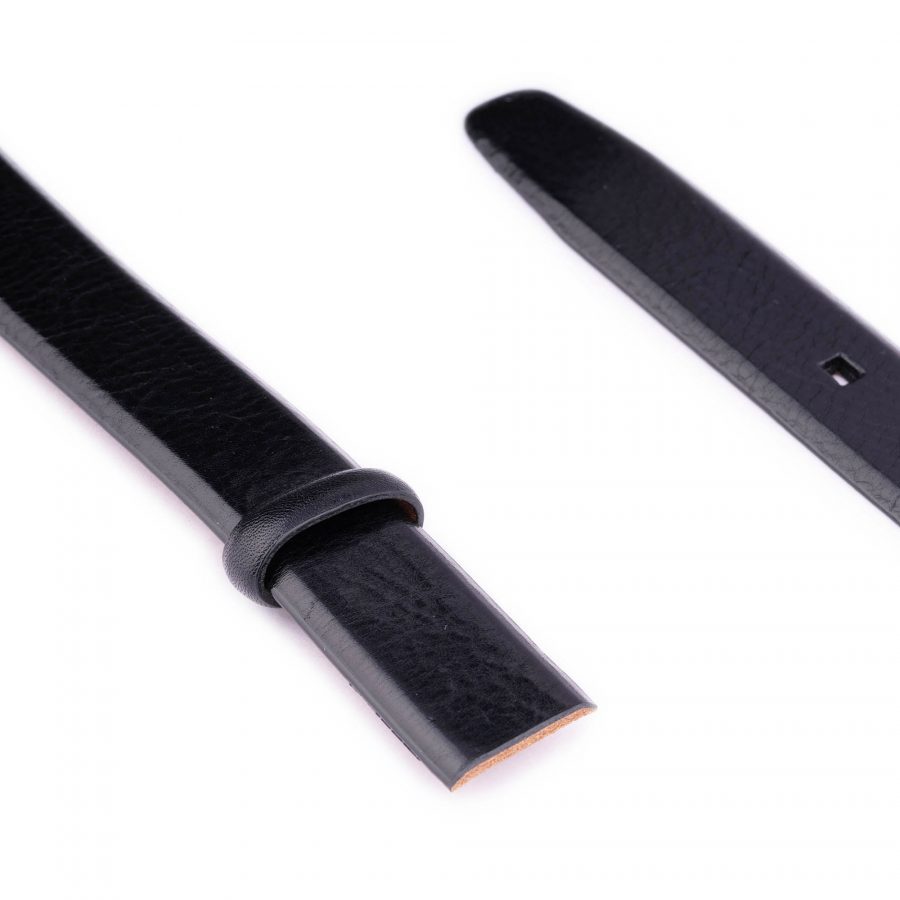 high quality leather black belt strap for clasp buckles 3 0 cm 3