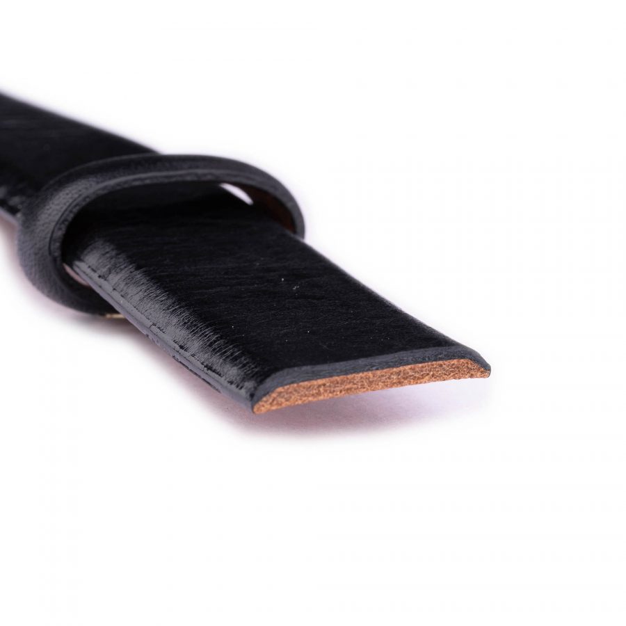 high quality leather black belt strap for clasp buckles 3 0 cm 4