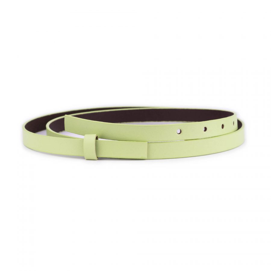 light green leather belt strap replacement 1 5 cm 1 LIGGRE15STRGAL 28 40 19USD
