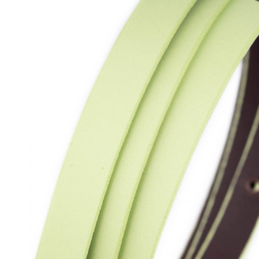 light green leather belt strap replacement 1 5 cm 4