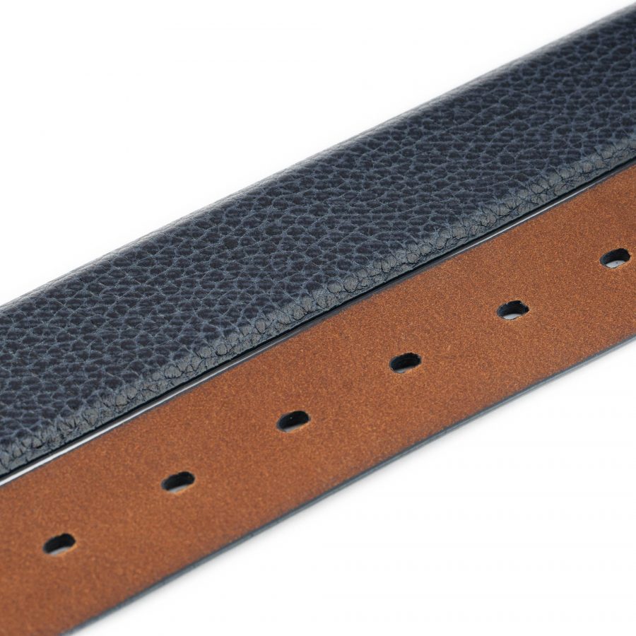 luxury blue leather belt strap for designer buckles 6