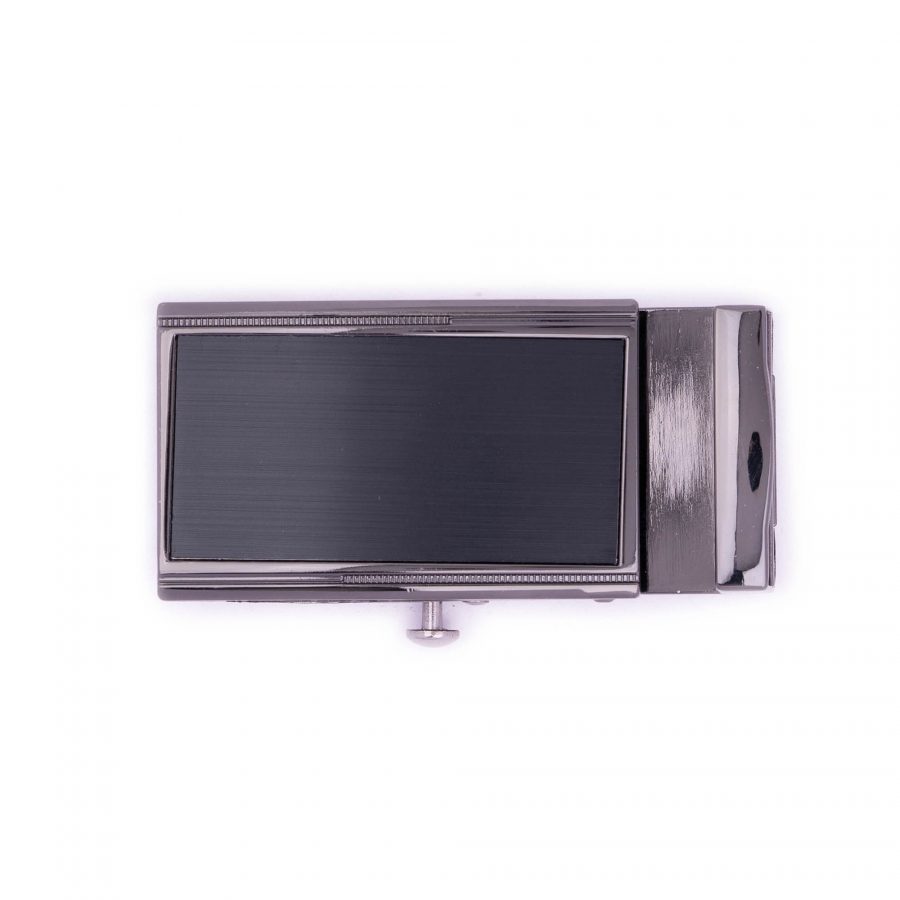 mens belt automatic buckle black plaque 2