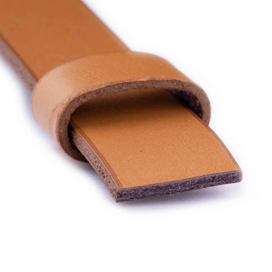 mustard leather replacement belt strap 3