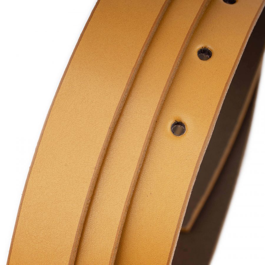 mustard leather replacement belt strap 5