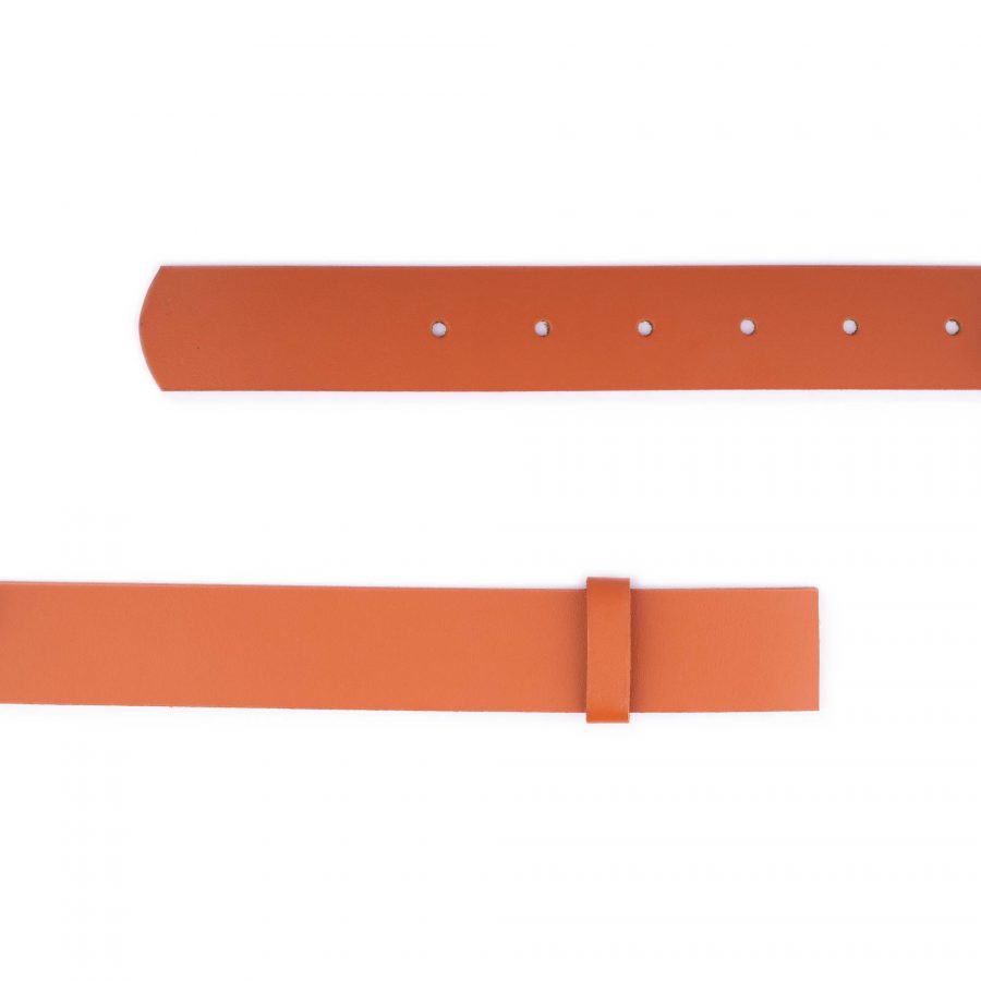 orange leather replacement belt strap 4 0 cm 2