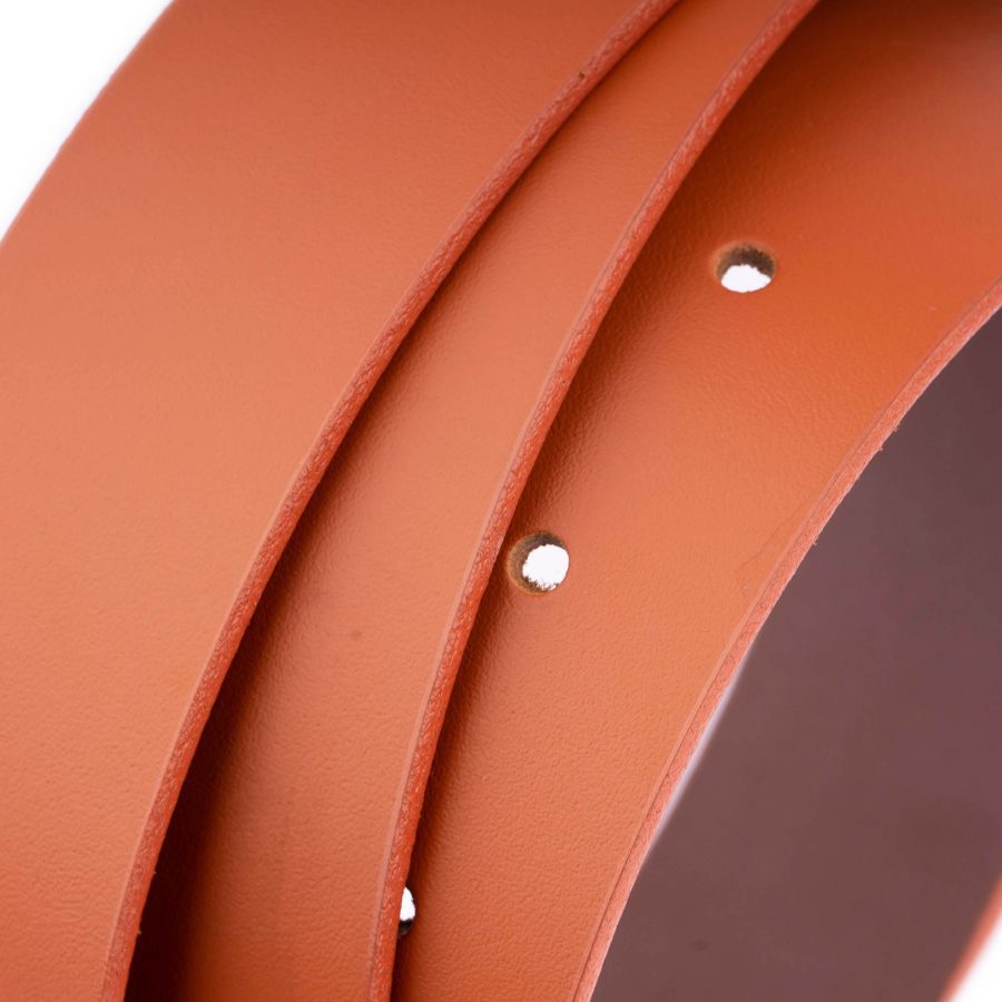orange womens wide leather belt for jeans 4 0 cm 6