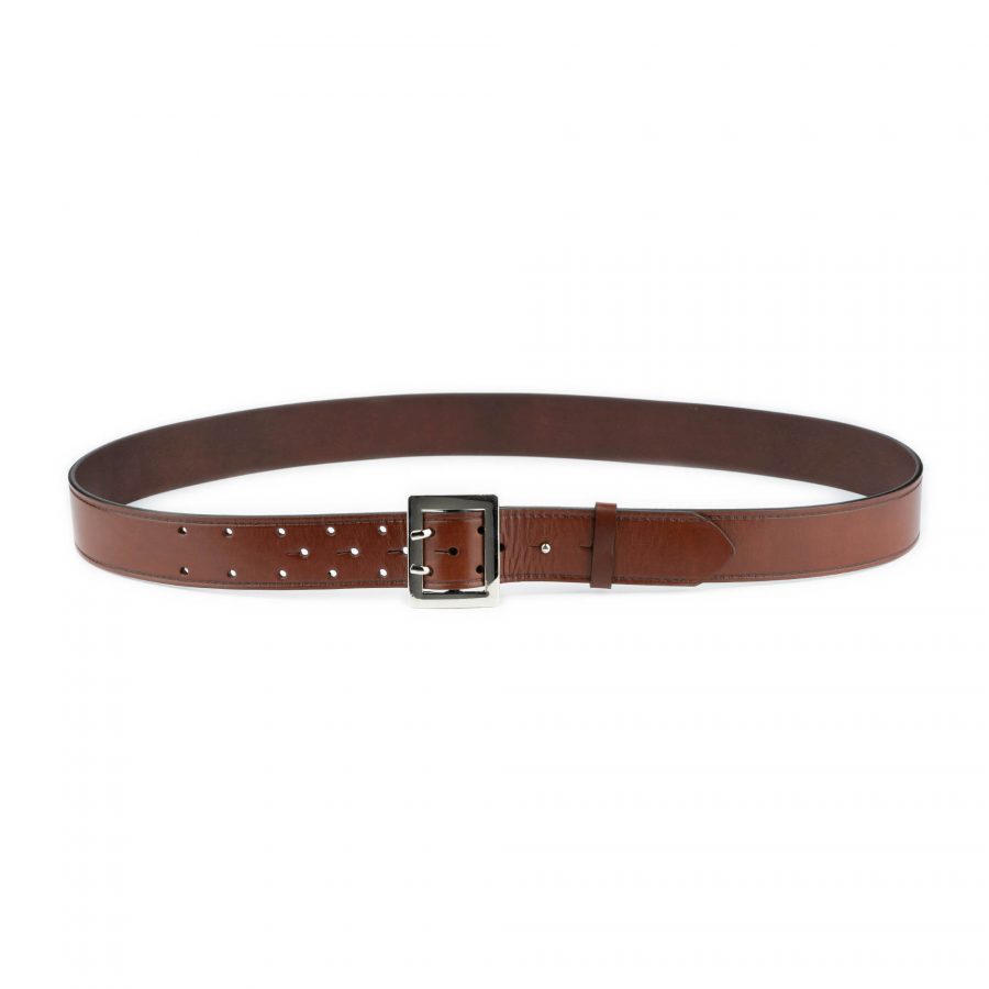 police duty belt brown leather 2