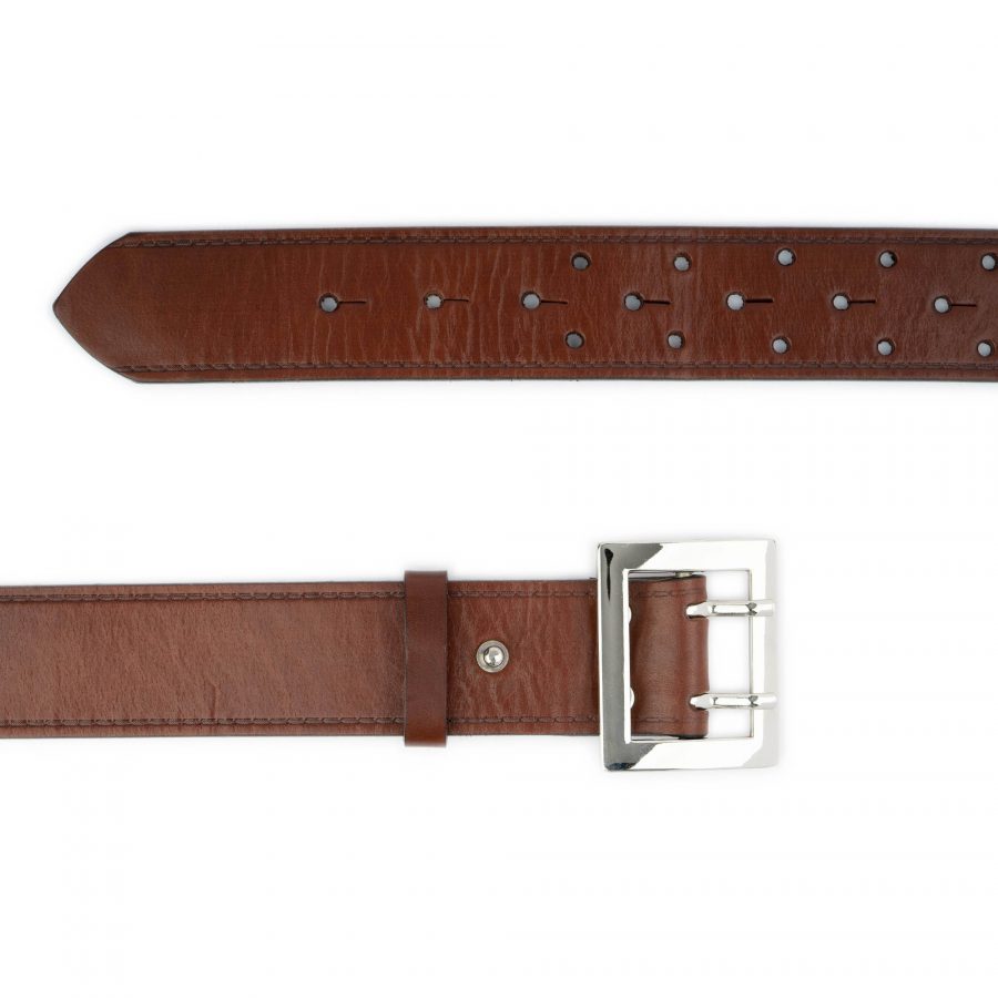 police duty belt brown leather 3