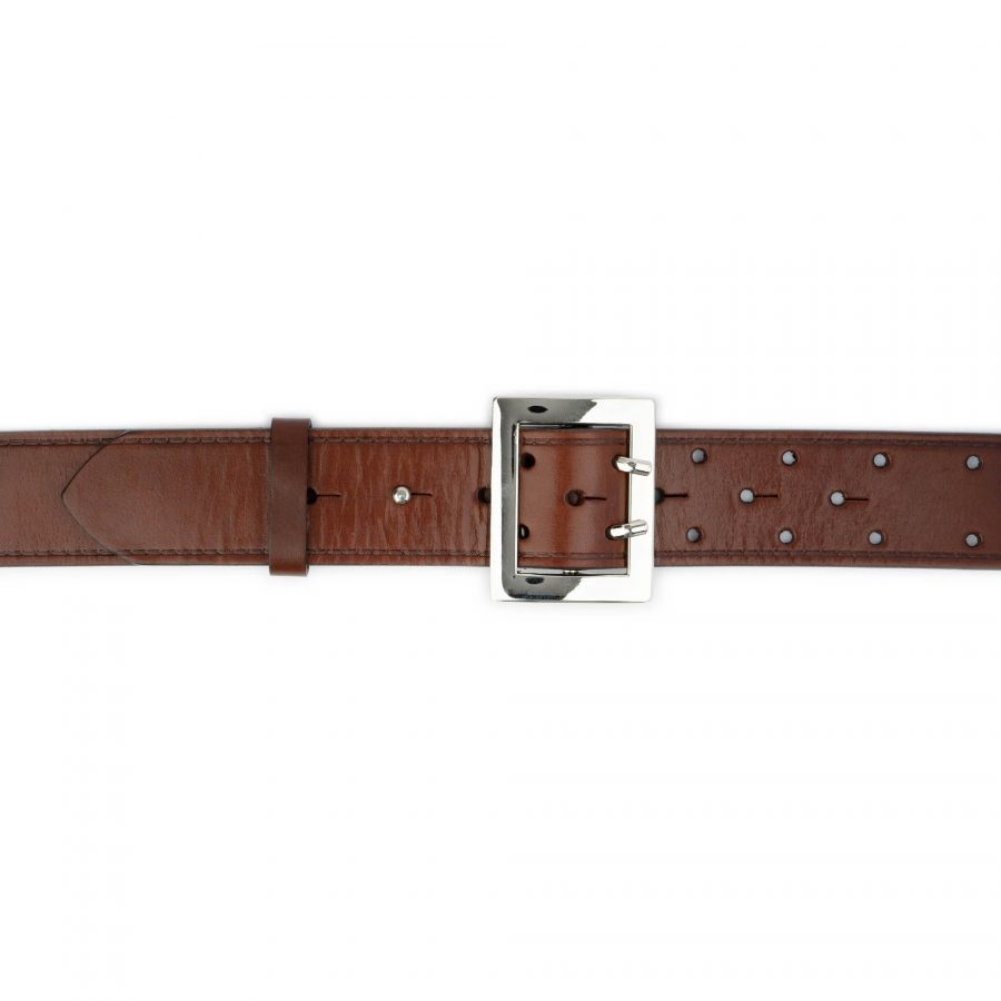 police duty belt brown leather 4